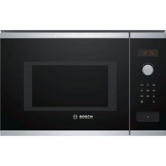   Bosch BFL553MS0 Serie 4, Beépíthető mikrohullámú sütő, 59 x 38 cm, Szálcsiszolt acél