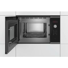   Bosch BFL553MS0 Serie 4, Beépíthető mikrohullámú sütő, 59 x 38 cm, Szálcsiszolt acél