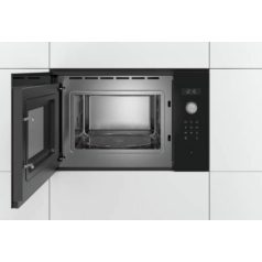   Bosch BFL554MB0 Serie 6, Beépíthető mikrohullámú sütő, 59 x 38 cm, Fekete