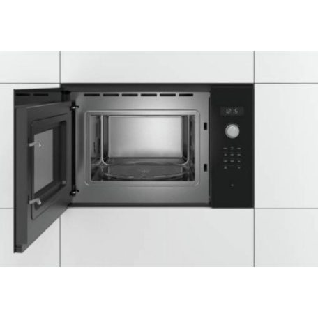 Bosch BFL554MB0 Serie 6, Beépíthető mikrohullámú sütő, 59 x 38 cm, Fekete