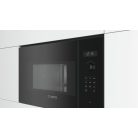 Bosch BFL554MB0 Serie 6, Beépíthető mikrohullámú sütő, 59 x 38 cm, Fekete
