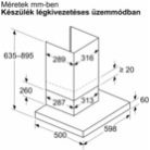 Bosch DWB63BC60 Serie 2, Falra szerelhető páraelszívó, 60 cm, Fekete