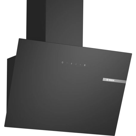 Bosch DWK65DK60 Serie 2, Falra szerelhető páraelszívó, 60 cm, Fekete üveg, Fekete DWK65DK60