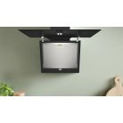 Bosch DWK65DK60 Serie 2, Falra szerelhető páraelszívó, 60 cm, Fekete üveg, Fekete DWK65DK60