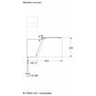 Bosch DWK65DK60 Serie 2, Falra szerelhető páraelszívó, 60 cm, Fekete üveg, Fekete DWK65DK60