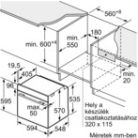 Bosch HBA274BB3F Serie 4, Beépíthető sütő, 60 x 60 cm, Fekete