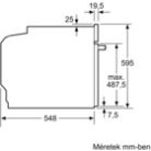 Bosch HBA274BB3F Serie 4, Beépíthető sütő, 60 x 60 cm, Fekete