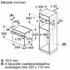 Bosch HBG557EB3 Serie 6, Beépíthető sütő, 60 x 60 cm, Fekete