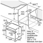 Bosch HBG7321B1 Serie 8, Beépíthető sütő, 60 x 60 cm, Fekete