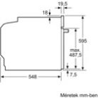 Bosch HBG7741W1 Serie 8, Beépíthető sütő, 60 x 60 cm, Fehér