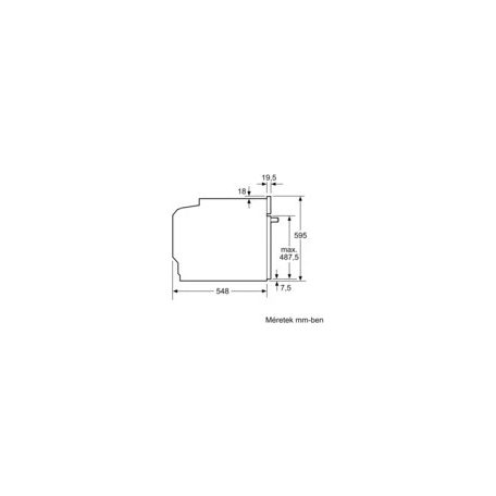 Bosch HBG7741W1 Serie 8, Beépíthető sütő, 60 x 60 cm, Fehér