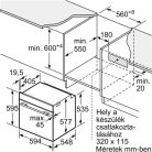 Bosch HBG7741W1 Serie 8, Beépíthető sütő, 60 x 60 cm, Fehér