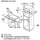 Bosch HQA534EB3 Serie 4, Beépíthető sütő gőz funkcióval, 60 x 60 cm, Fekete