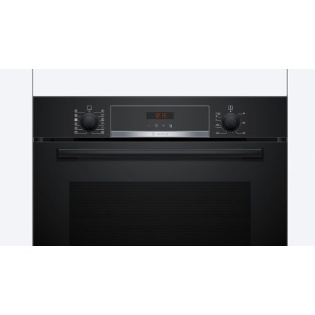 Bosch HQA574BB3 Serie 4, Beépíthető sütő gőz funkcióval, 60 x 60 cm, Fekete
