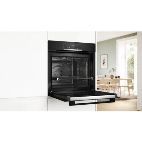 Bosch HQG572EB3 Önállóan beépíthető sütő HotAir Steam hozzáadott gőz funkcióval - Serie4 - fekete
