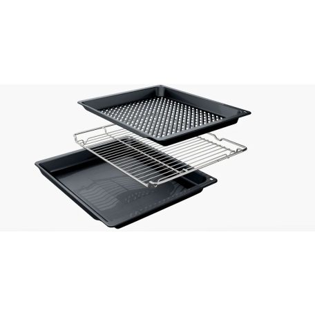 Bosch HRG272EB3 Serie 4, Beépíthető sütő gőz funkcióval, 60 x 60 cm, Fekete