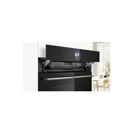 Bosch HSG7361B1 Serie 8, Beépíthető gőzsütő, 60 x 60 cm, Fekete