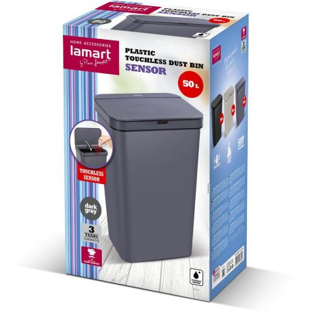Lamart LT8108 Szemetes 50l szürke SENSOR