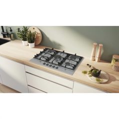 Bosch PCQ7A5I90 Serie 6, Gáz főzőlap, 75 cm, Nemesacél
