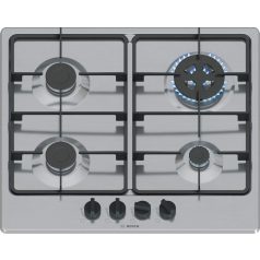 Bosch PGH6B5K60 Serie 4, Gáz főzőlap, 60 cm, Nemesacél