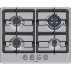 Bosch PGH6B5K90 Serie 4, Gáz főzőlap, 60 cm, Nemesacél