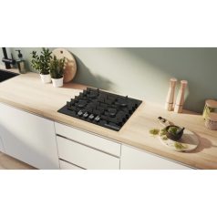   Bosch PPP6A6I40 Serie 6, Gáz főzőlap, 60 cm, Edzett üveg, Fekete