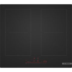   Bosch PVQ61CHB1E Serie 6, Indukciós főzőlap, 60 cm, Matt fekete, munkapultra építhető keret nélkül
