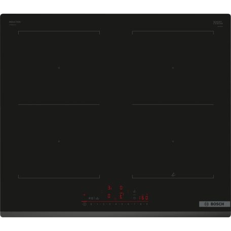 Bosch PVQ631HC1E Serie 6, Indukciós főzőlap, 60 cm, munkapultra építhető keret nélkül