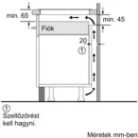 Bosch PVQ631HC1E Serie 6, Indukciós főzőlap, 60 cm, munkapultra építhető keret nélkül