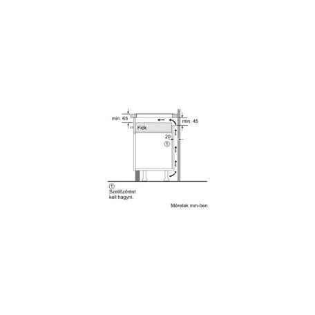 Bosch PVQ631HC1E Serie 6, Indukciós főzőlap, 60 cm, munkapultra építhető keret nélkül