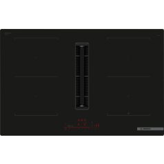   Bosch PVQ811H26E Serie 6, Indukciós főzőlap, beépített elszívóval, 80 cm, munkapultra építhető keret nélkül