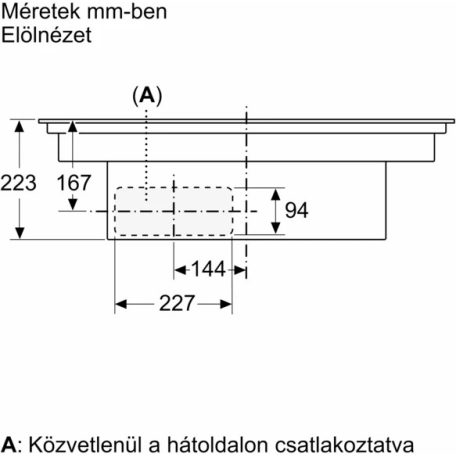 Bosch PVQ811H26E Serie 6, Indukciós főzőlap, beépített elszívóval, 80 cm, munkapultra építhető keret nélkül
