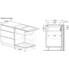 Bosch PVQ811H26E Serie 6, Indukciós főzőlap, beépített elszívóval, 80 cm, munkapultra építhető keret nélkül