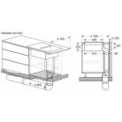 Bosch PVQ811H26E Serie 6, Indukciós főzőlap, beépített elszívóval, 80 cm, munkapultra építhető keret nélkül