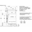 Bosch PVS611B16E Serie 4, Indukciós főzőlap, beépített elszívóval, 60 cm, munkapultra építhető keret nélkül