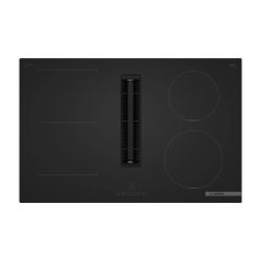   Bosch PVS81AB16E Serie 4, Indukciós főzőlap, beépített elszívóval, 80 cm, Matt fekete, munkapultra építhető keret nélkül