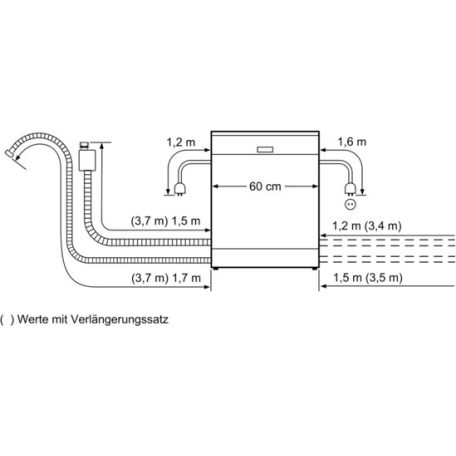 Bosch SMS25AI05E Serie 2, Szabadonálló mosogatógép, 60 cm, Ujjlenyomatmentes, szálcsiszolt