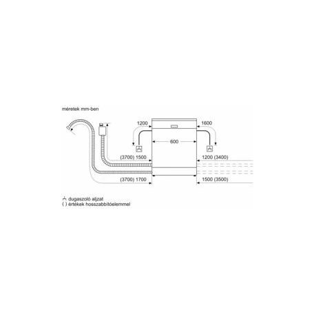 Bosch SMS4EMI06E Serie 4, Szabadonálló mosogatógép, 60 cm, Ujjlenyomatmentes, szálcsiszolt