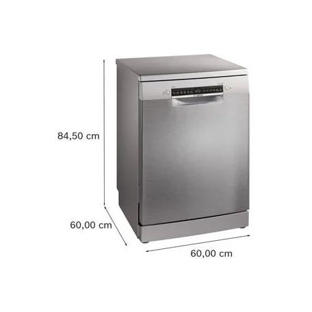 Bosch SMS4HVI14E Serie 4, Szabadonálló mosogatógép, 60 cm, Ujjlenyomatmentes, szálcsiszolt