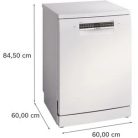 Bosch SMS4HVW14E Serie 4, Szabadonálló mosogatógép, 60 cm, Fehér