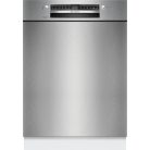 Bosch SMU4EVS08E Serie 4, Aláépíthető mosogatógép, 60 cm, Szálcsiszolt acél