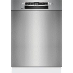   Bosch SMU4EVS08E Serie 4, Aláépíthető mosogatógép, 60 cm, Szálcsiszolt acél