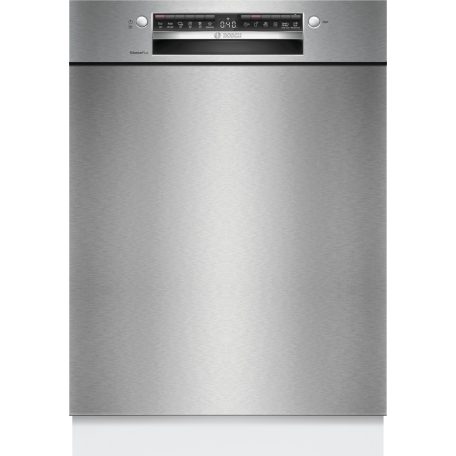Bosch SMU4EVS08E Serie 4, Aláépíthető mosogatógép, 60 cm, Szálcsiszolt acél