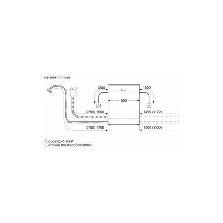 Bosch SMV4EVX04E Serie 4, Beépíthető mosogatógép, 60 cm