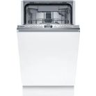Bosch SPV4HMX12E Serie 4, Beépíthető mosogatógép, 45 cm