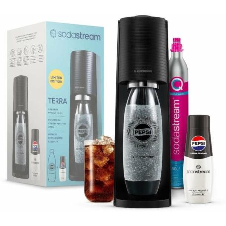 Sodastream TERRA Black Pepsi Zero Megapack szódagép szett