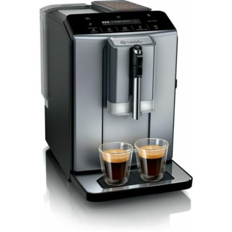 Bosch TIE20504 Serie 2, Teljesen automata kávéfőző, VeroCafe, Gyémánt titán fém, Kivehető víztartály