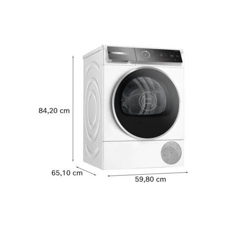 Bosch WQB246DNBY Serie 8, Hőszivattyús szárítógép, 9 kg