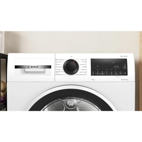 Bosch WQG243DMBY Serie 6, Hőszivattyús szárítógép, 9 kg