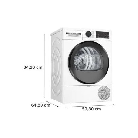 Bosch WQG243DNBY Serie 6, Hőszivattyús szárítógép, 9 kg